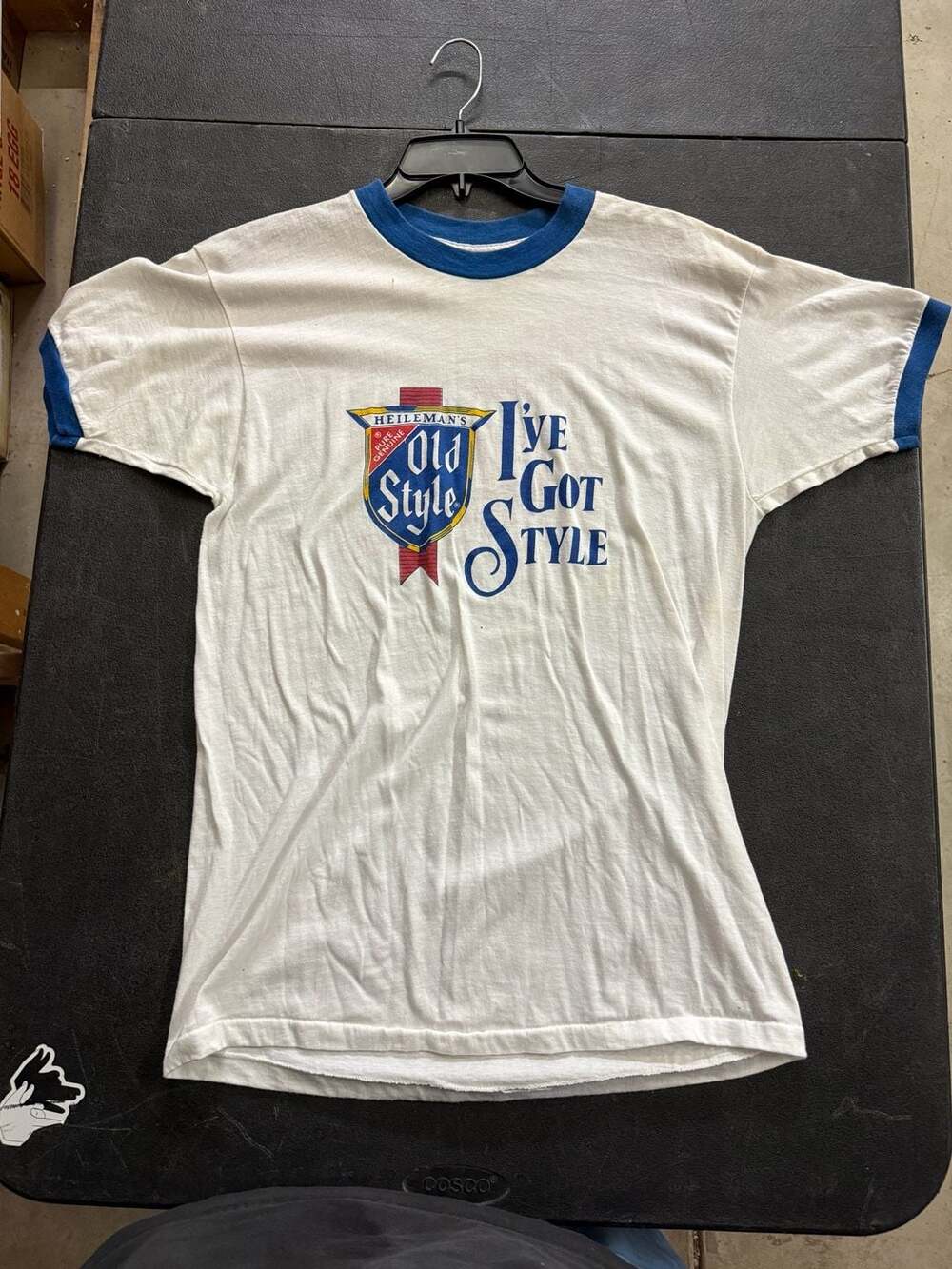 Vintage Heileman's Old Style Beer I've Got Style Ringer T-Shirt State Street Sta
